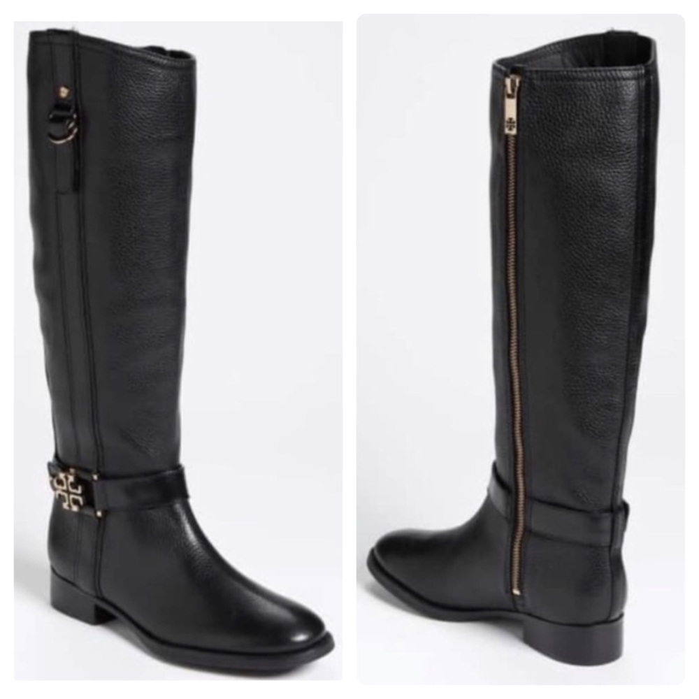 Tory Burch Black Leather Boot women 7.5